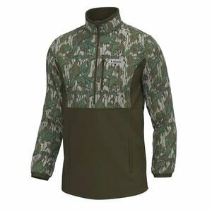 NEW LOCAL BOY OUTFITTERS men's fielder quarter-zip pullover in mossy oak® greenl